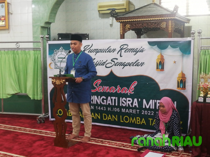 Semarakkan Peringatan Isra Miraj, Kumpulan Remaja Mesjid Senapelan taja Lomba Adzan dan Tahfidz